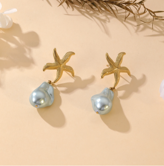 Boucles d'oreilles Eloise - Bleu