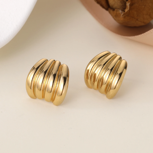 Boucles d'oreilles Brune - Dore