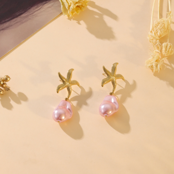 Boucles d'oreilles Eloise - Rose