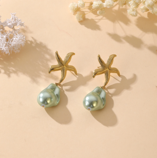 Boucles d'oreilles Eloise - Vert