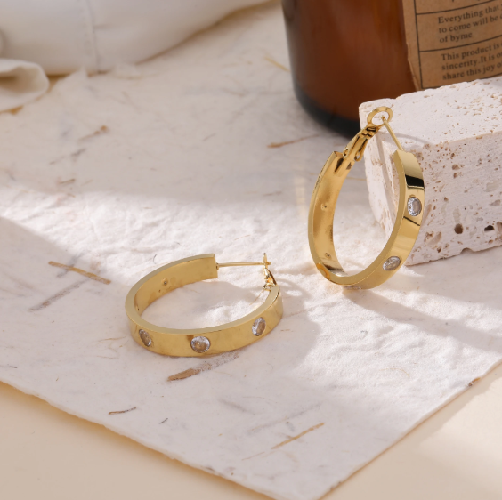 Boucles d'oreilles Estelle - Dore