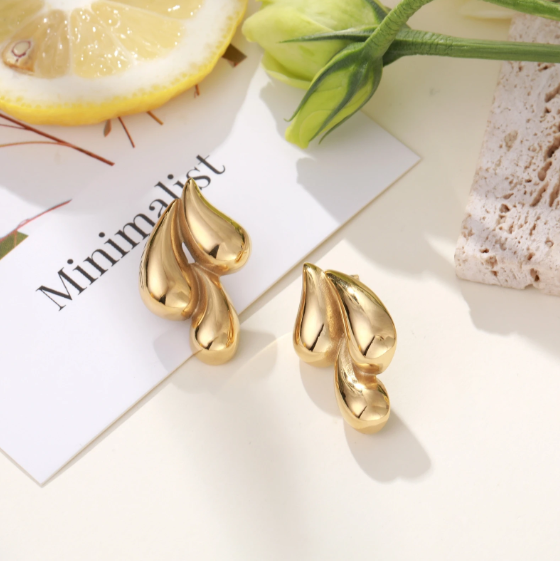 Boucles d'oreilles Helene - Dore
