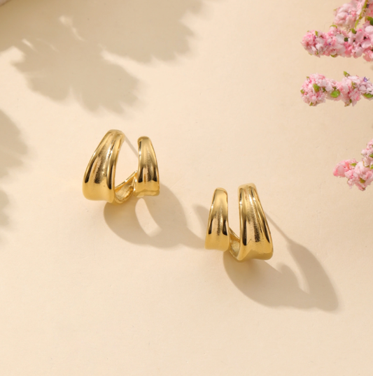 Boucles d'oreilles Mathilde - Dore