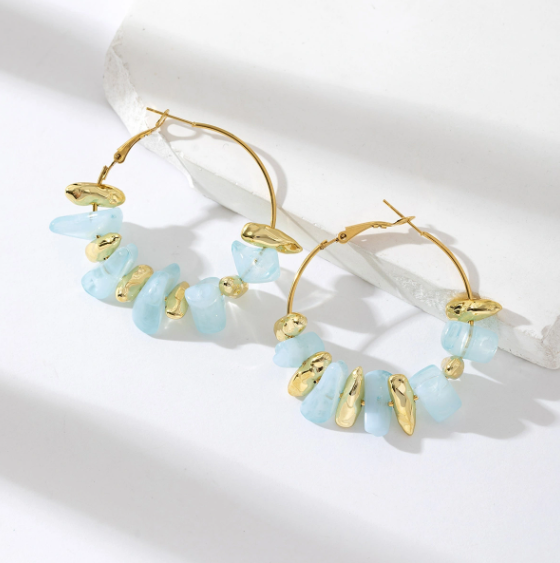 Boucles d'oreilles Sabrina - Bleu