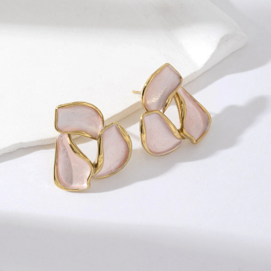 Boucles d'oreilles Thea - Rose