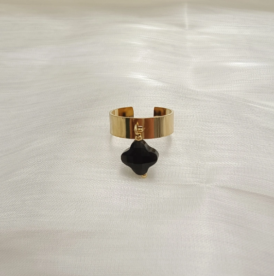 Bague Camille - Dore / Noir