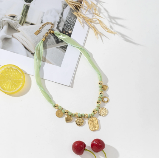 Collier Aurelie - Vert