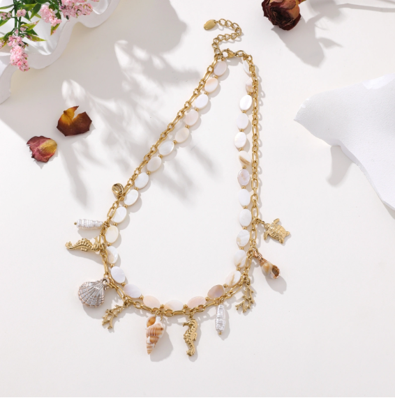 Collier Celeste - Dore